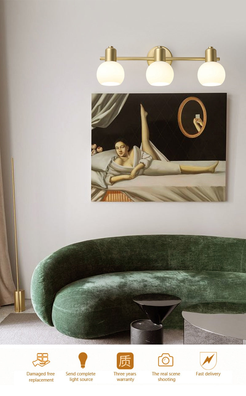 Wad Copper Industrial Wall Lamp