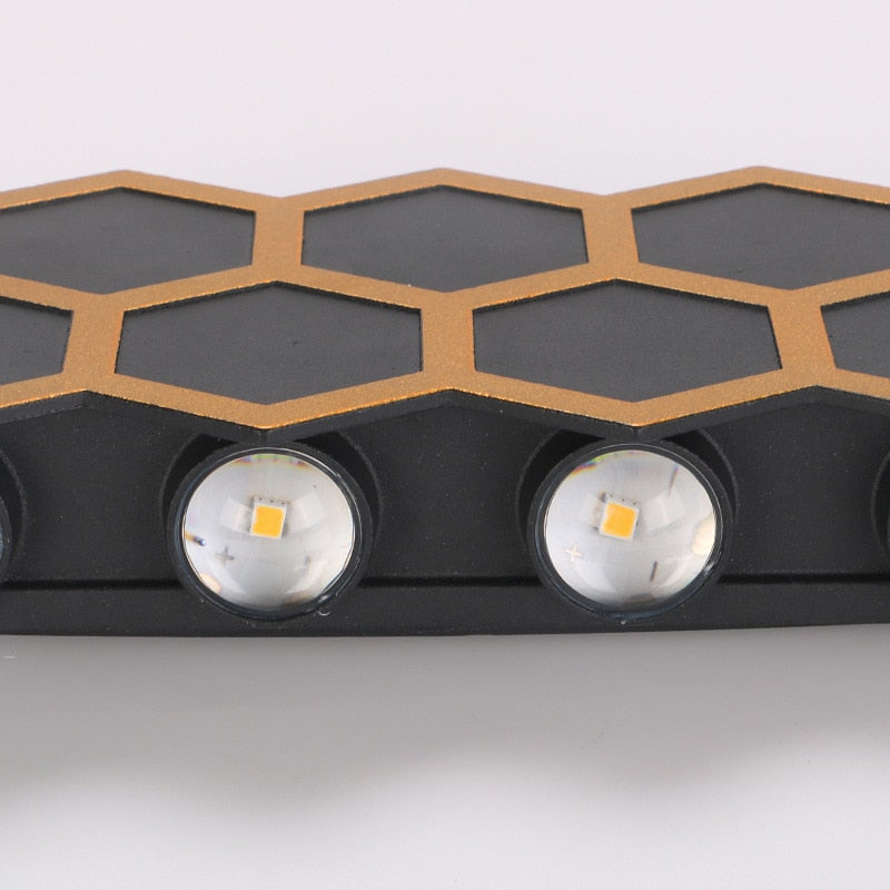 WIN LED Waterproof Hexagonal Outdoor IP65 Wall Light Up And Down Double-headed