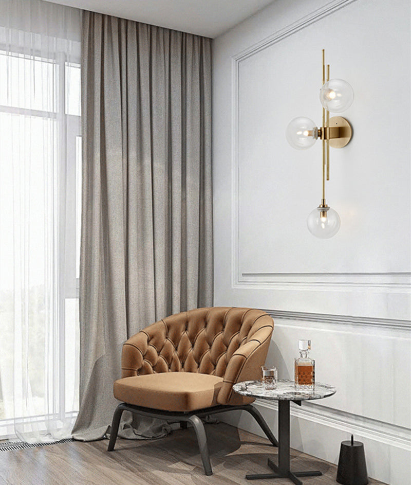 OUD Shadowcaster Green White Glass Ball Wall Lamps