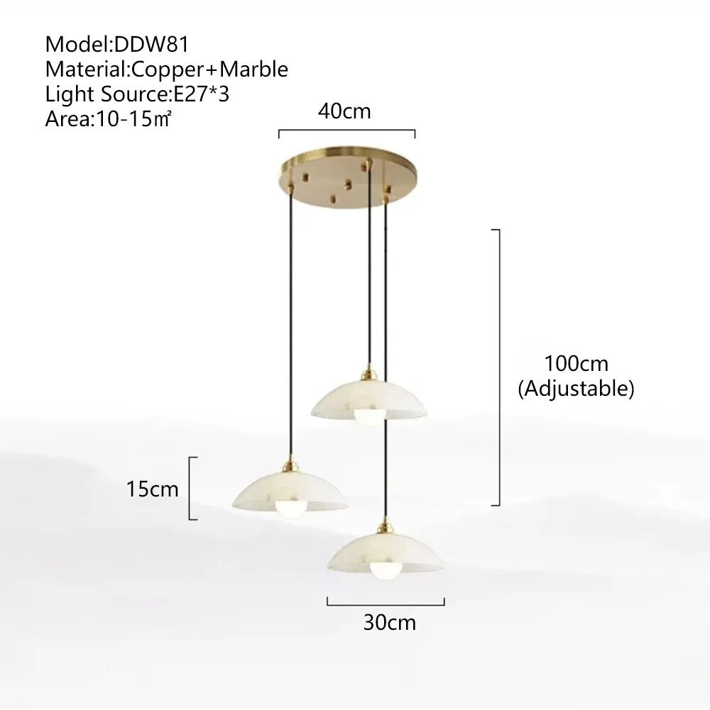 Olga Marble Luxury Hanging Light