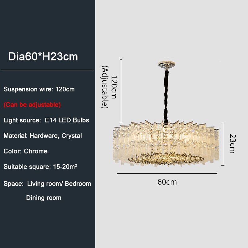 Ylk Wren Elegant Crystal Chandelier