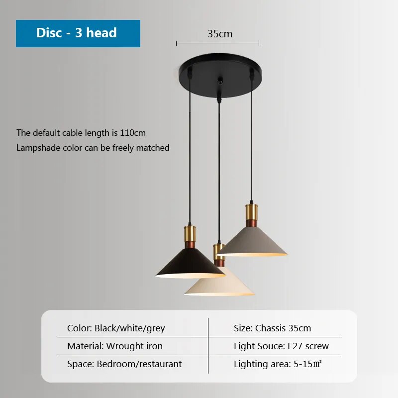 Nordic Industrial retro loft simple Hanging Light