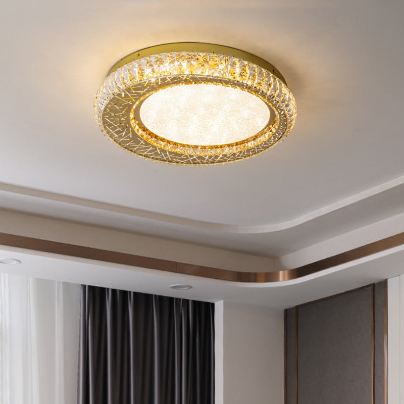 Ylk Luxury Gold Crystal Chandelier