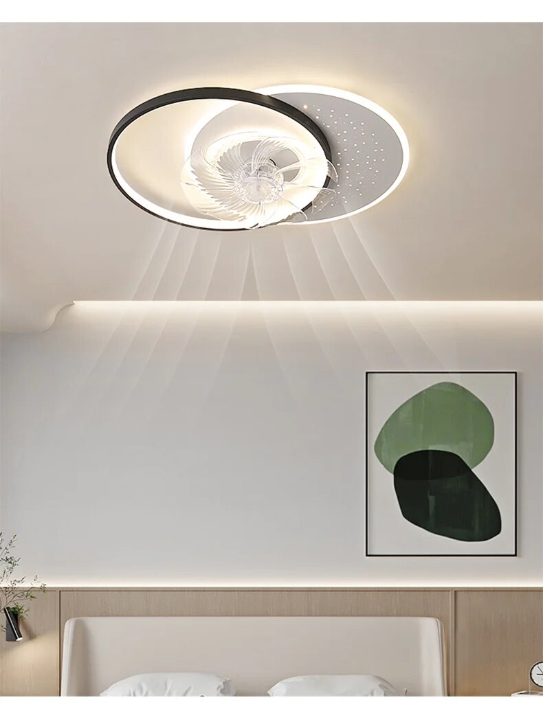 Qiyi Moratie Modern Ceiling Fan Lights