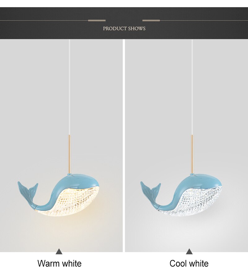 BAN Whale Modern LED Pendant Light