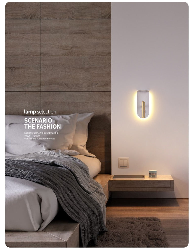 Win Nordic Flame Effect Wall Light