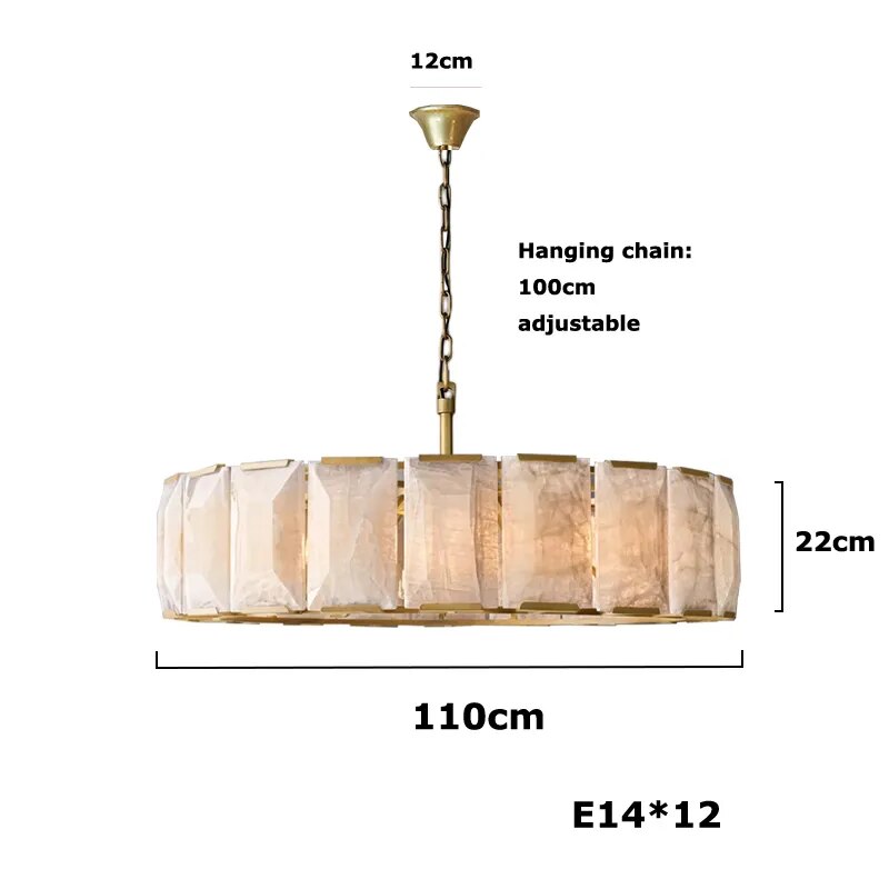 Retro American LED Chandelier Lamp