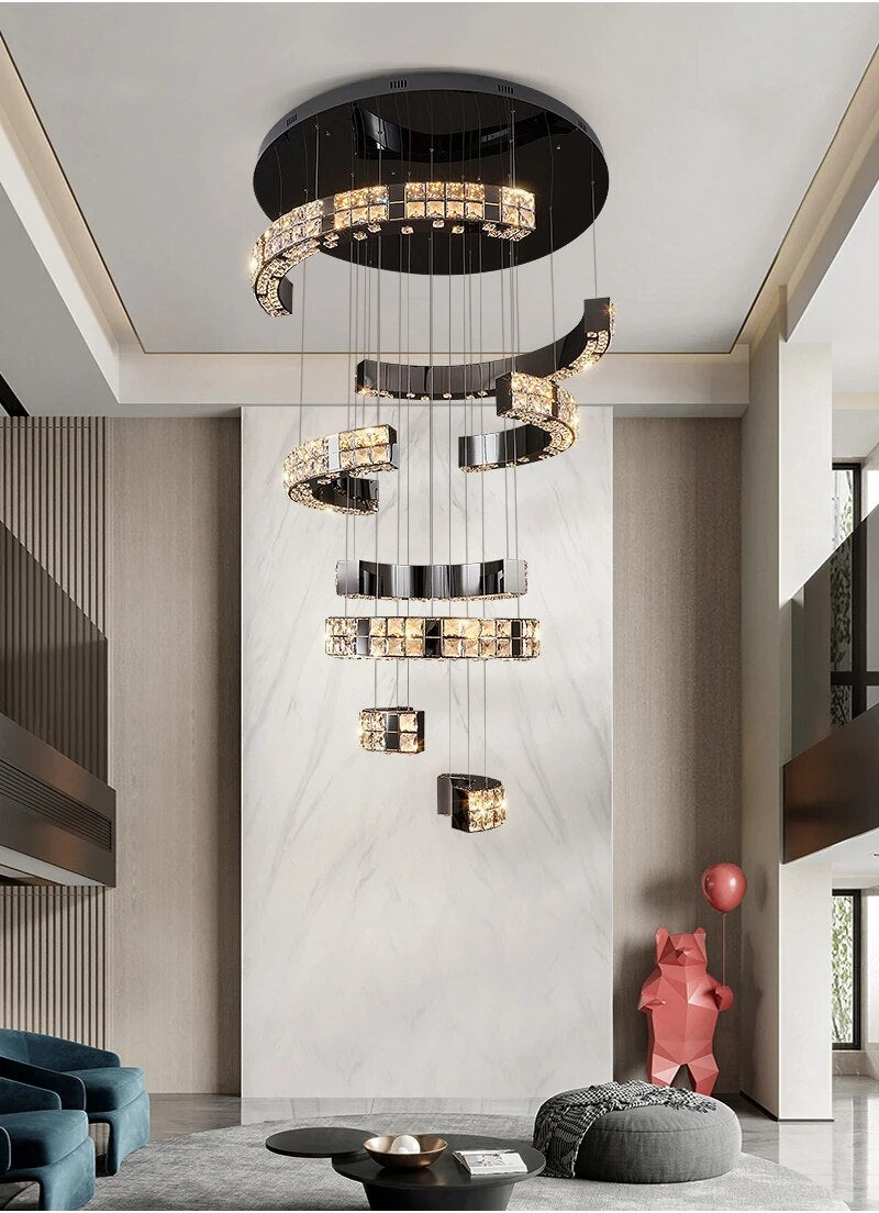 Ylk Memen Luxury Staircase Chandelier