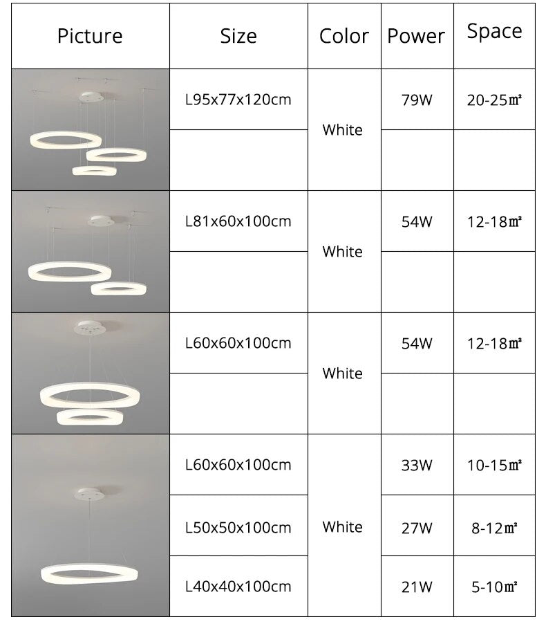 Qiyi Nora Elegant LED Pendant Lights