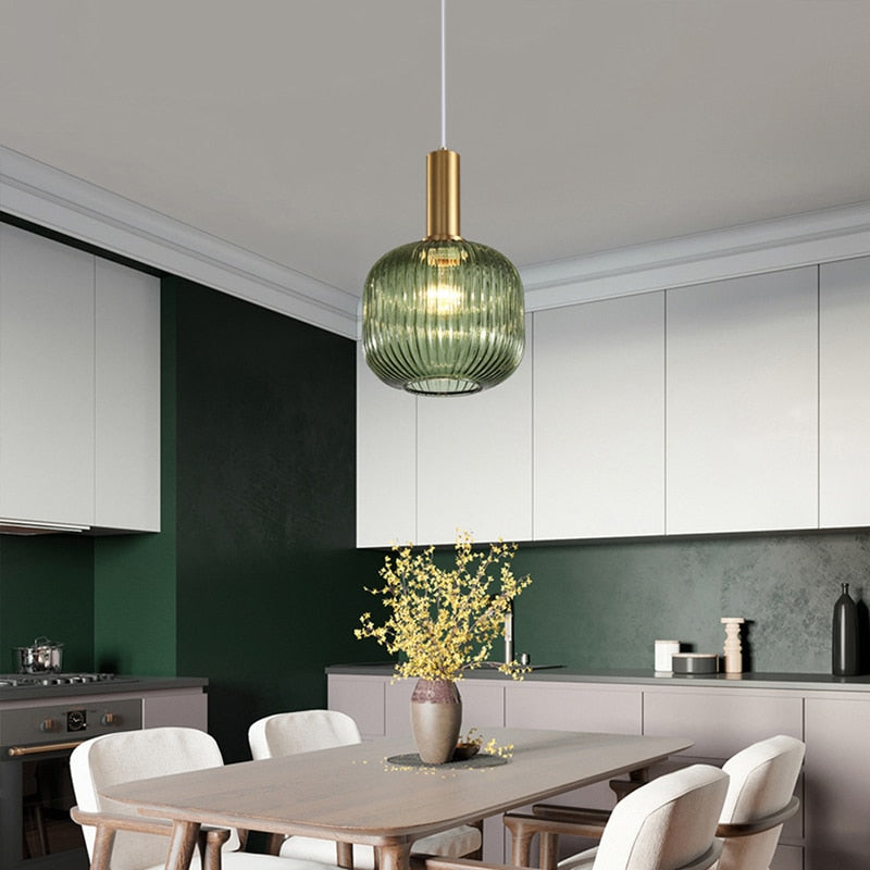Wad Nordic Colorful Glass Pendant Light