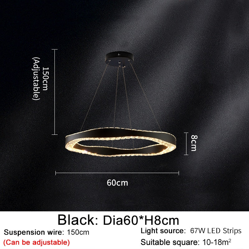 Ylk Modern Crystal Chandelier Fixture