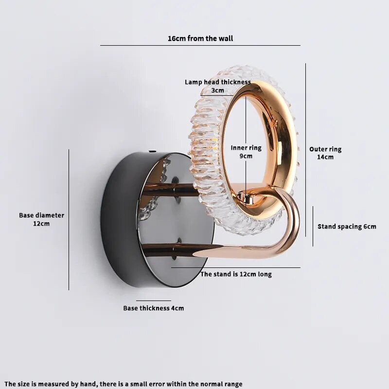 Modern Crystal LED Wall Lamps
