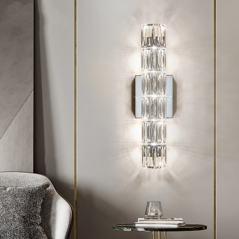 IIS Modern Wall Lamp Interior Lighting Silver Finish G4 Wall Fixture