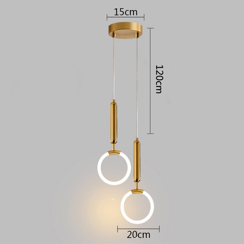 Oud Vitt Minimalist Gold Pendant Light