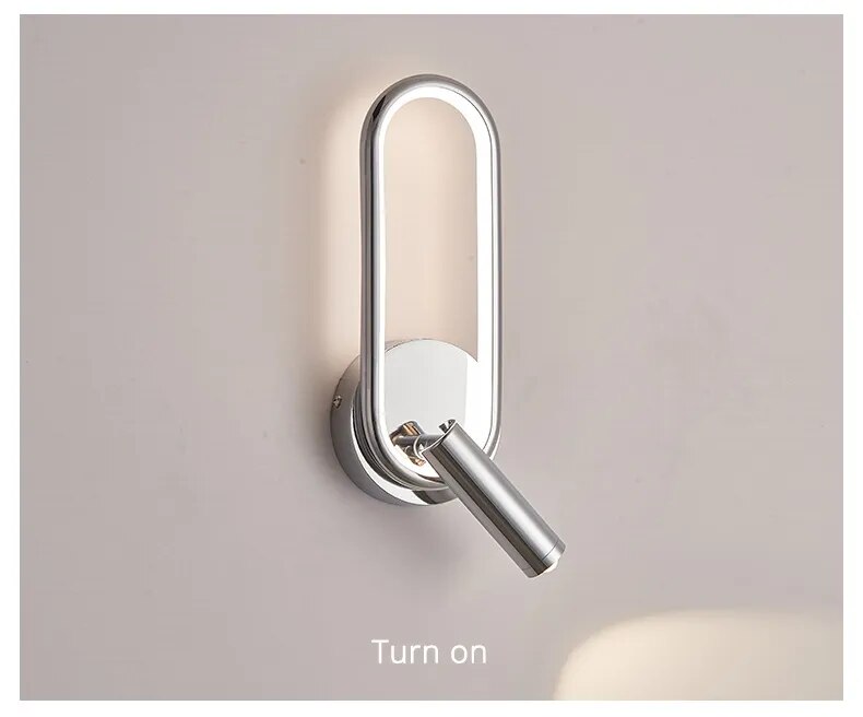 Touch Sensor Rotatable Spotlight Modern LED Wall Lights