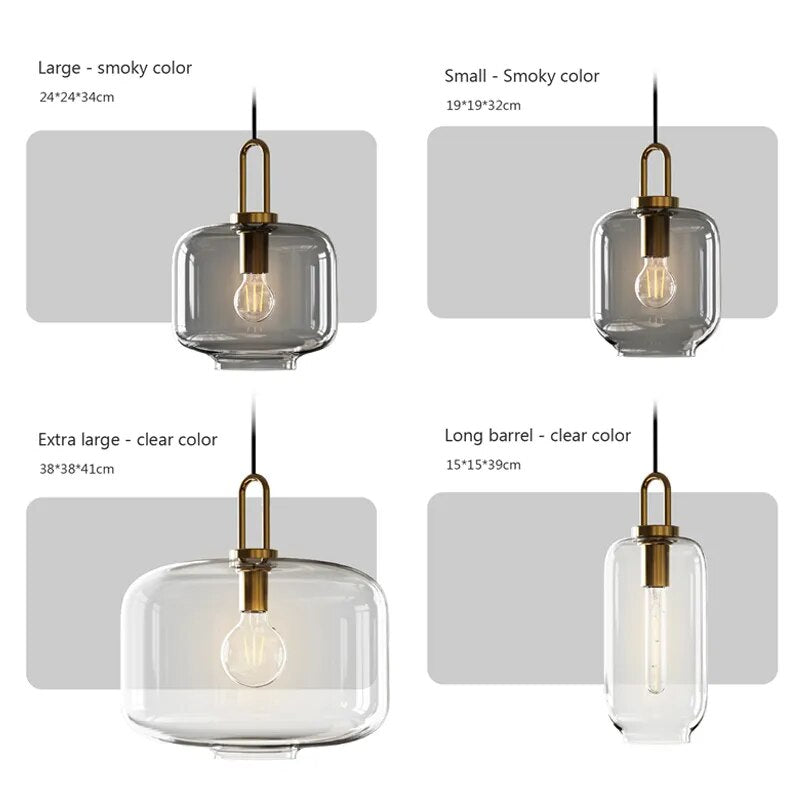 Modern Glass Pendant Lamp Light