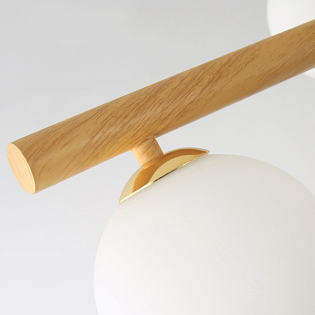 Semi Flush Glass Ball Chandelier Ceiling Light