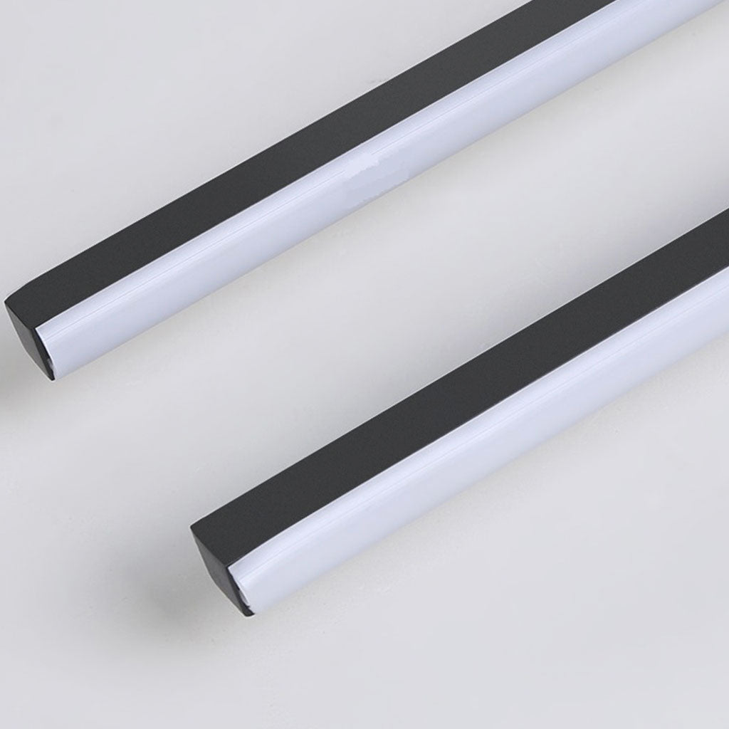 Semi-Flush Mount Ceiling Light  Minimalist Dual Bar Linear LED, 3 Colors
