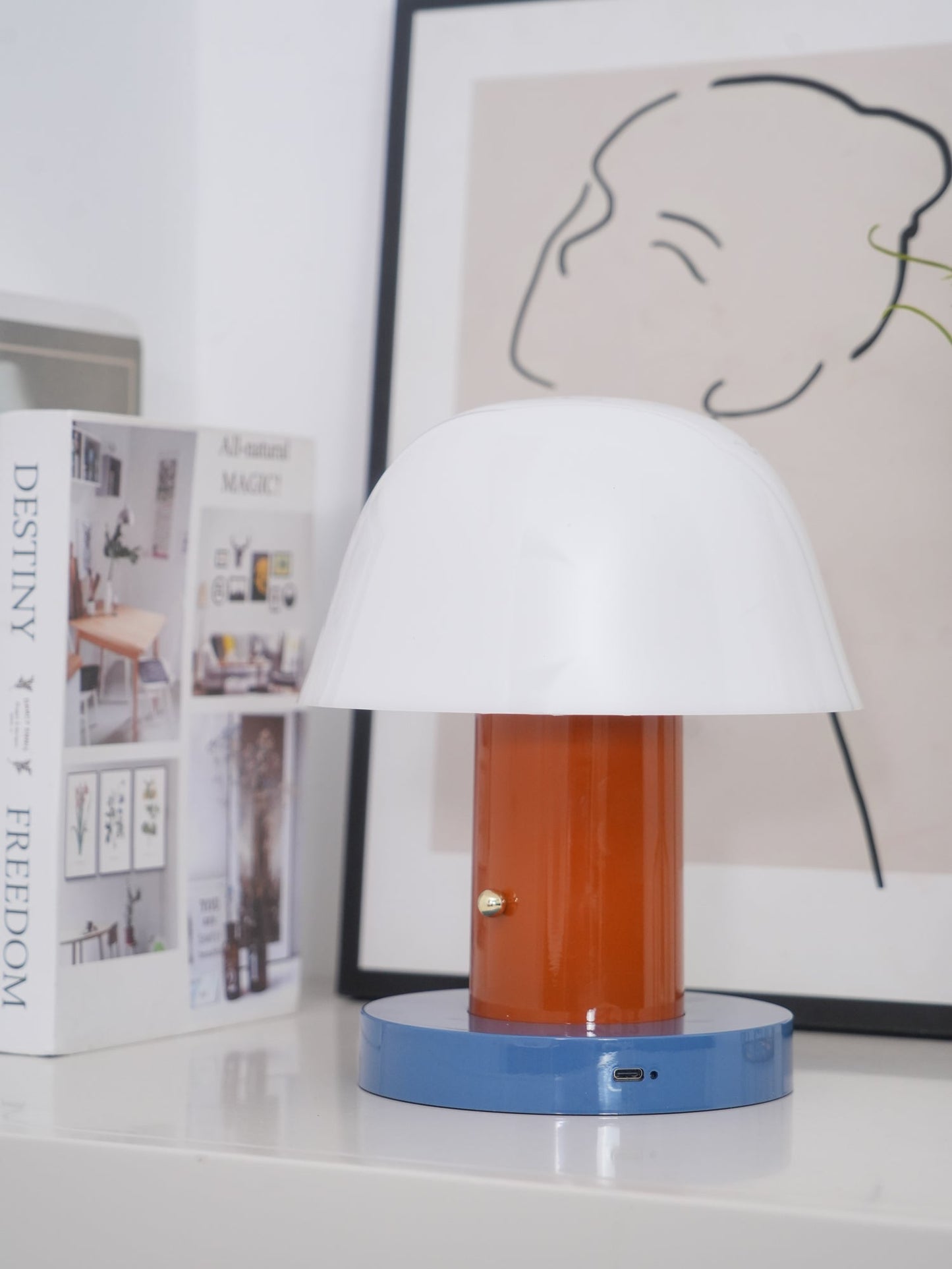 Mushroom Bliss Cordless Table Lamp