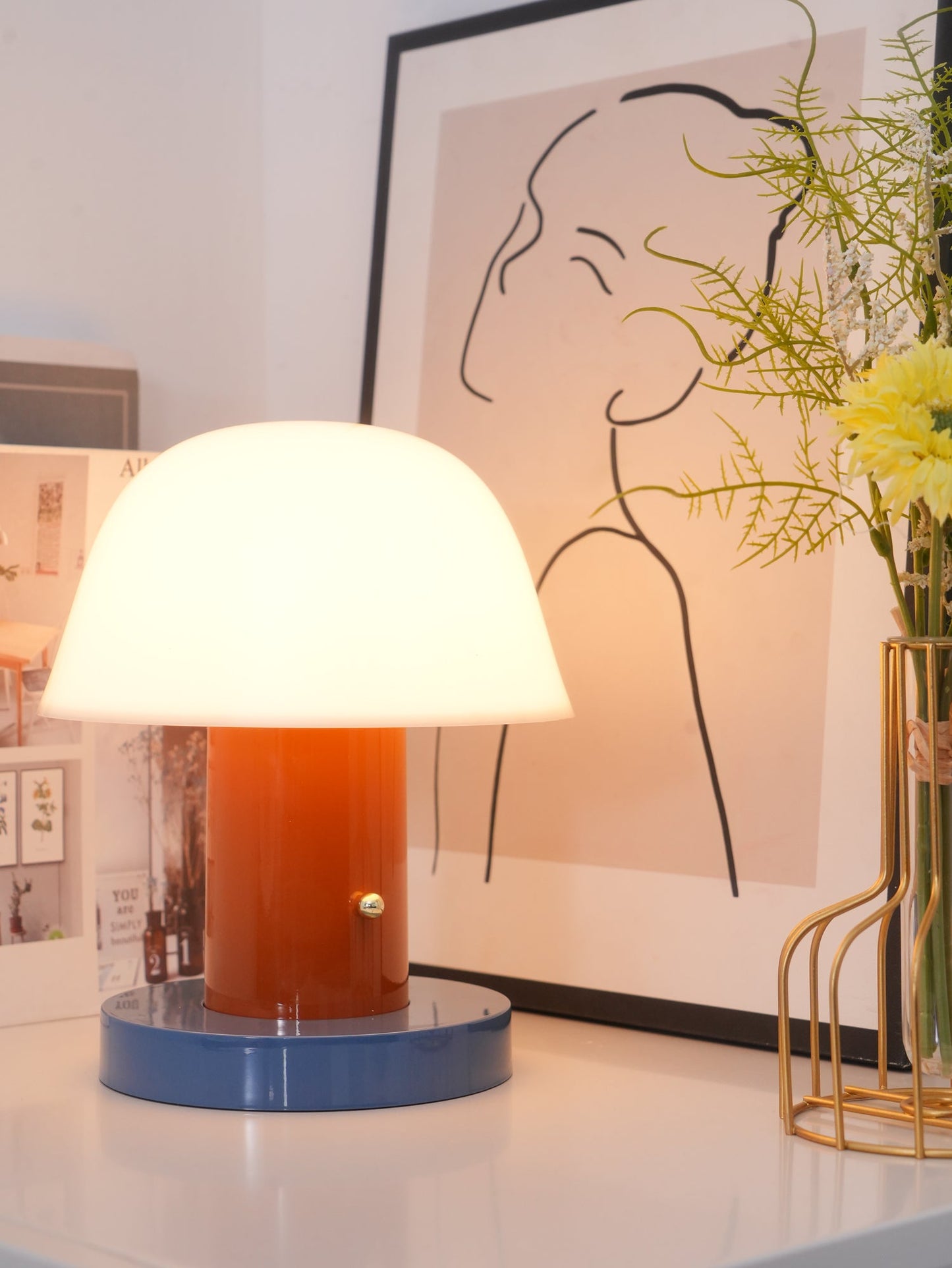 Mushroom Bliss Cordless Table Lamp