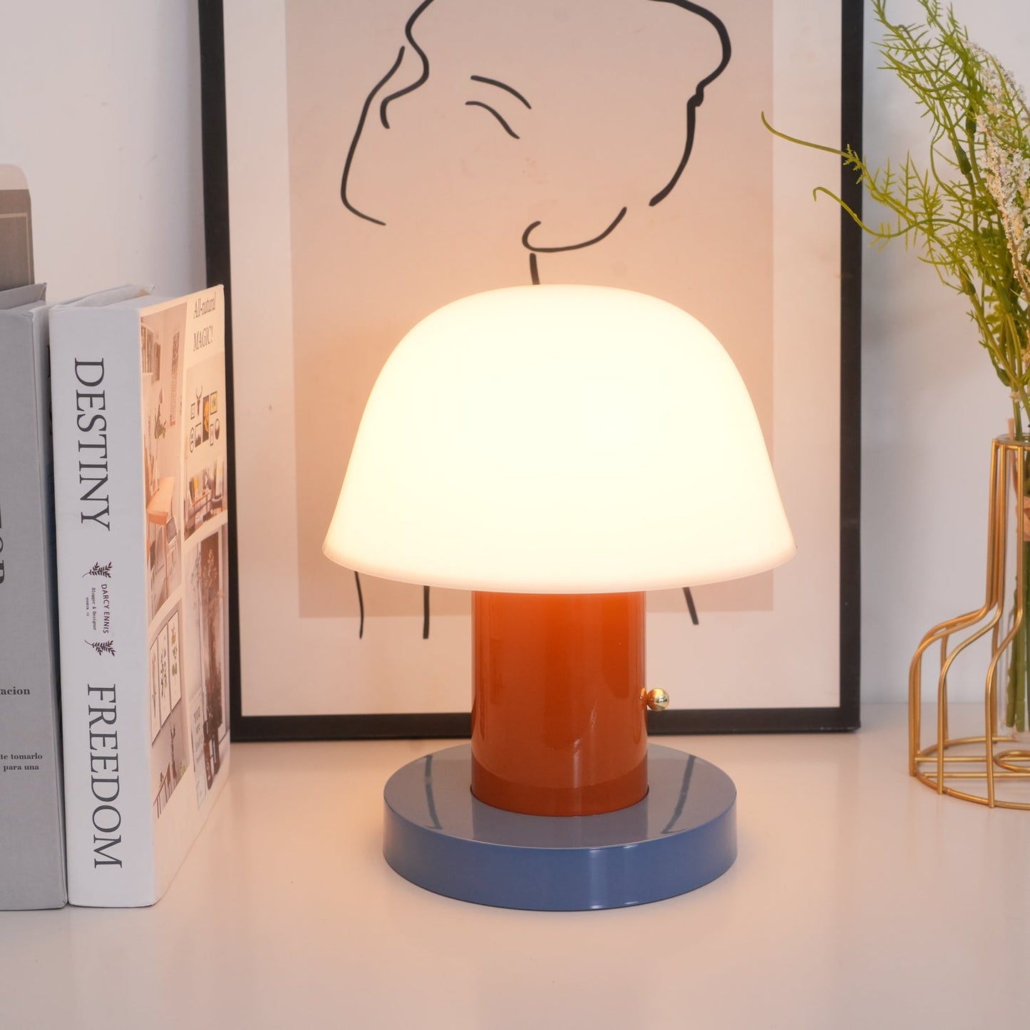 Mushroom Bliss Cordless Table Lamp