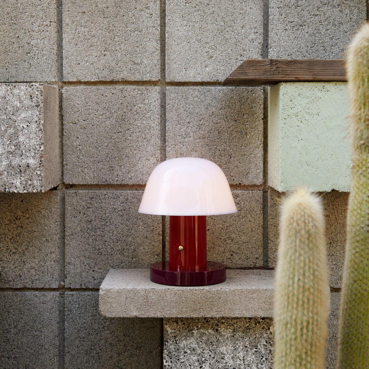 Mushroom Bliss Cordless Table Lamp