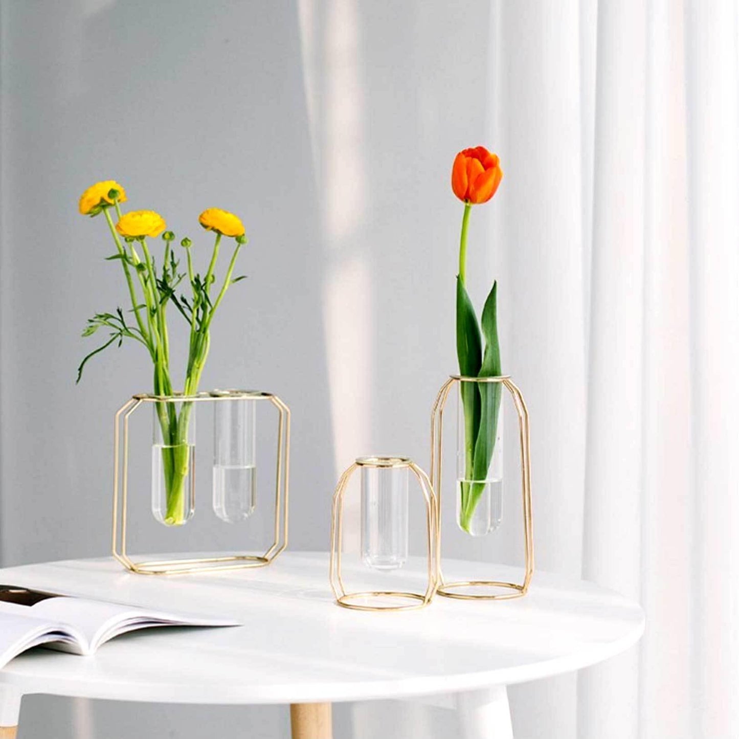 Glass & Iron Vase - Nordic Side - 