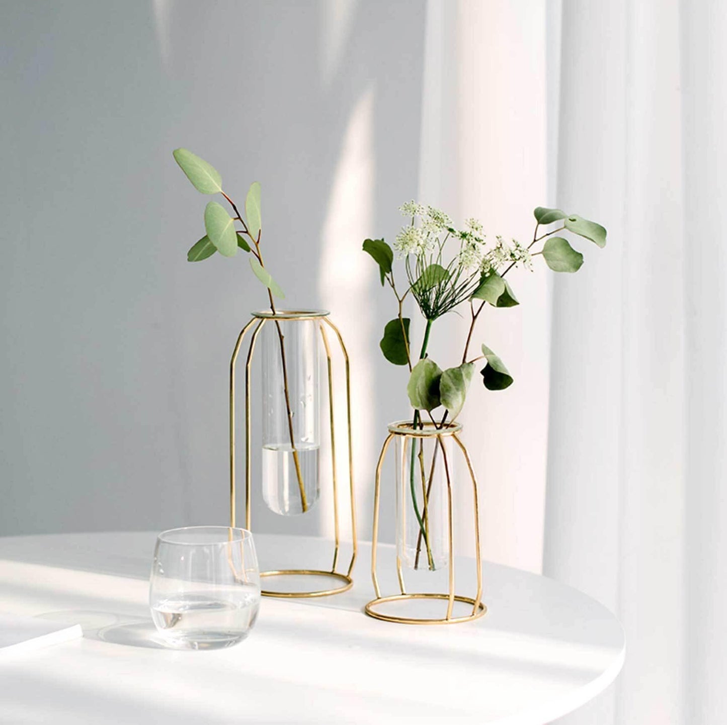 Glass & Iron Vase - Nordic Side - 