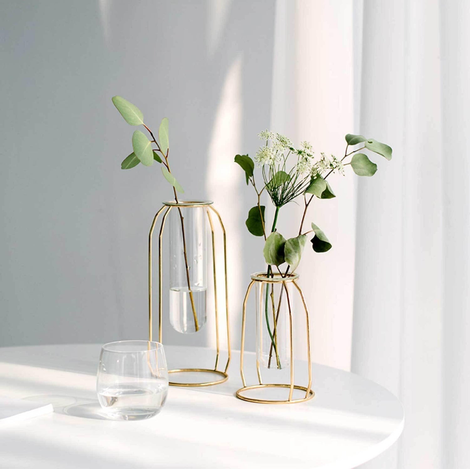 Glass & Iron Vase - Nordic Side - 