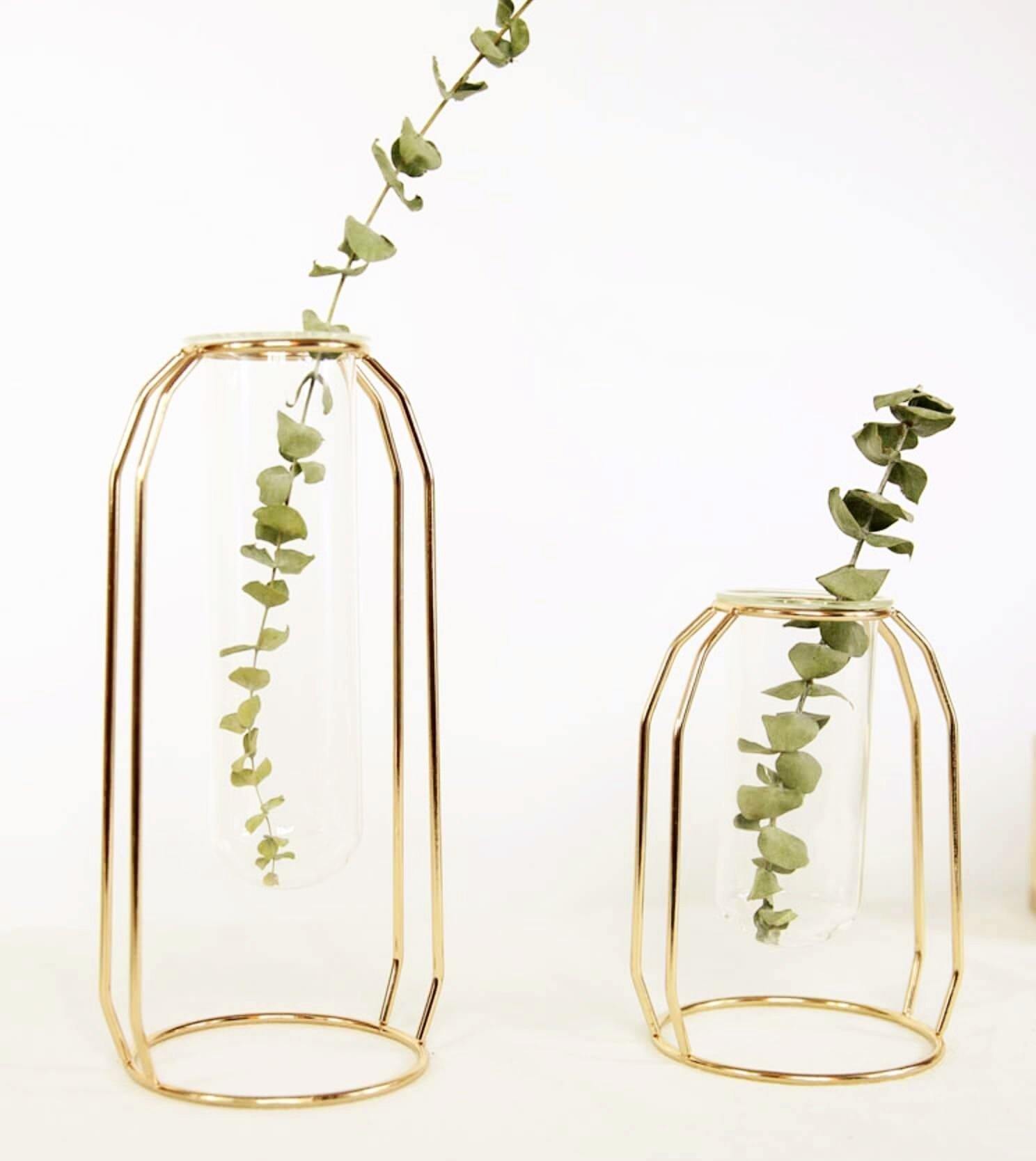Glass & Iron Vase - Nordic Side - 