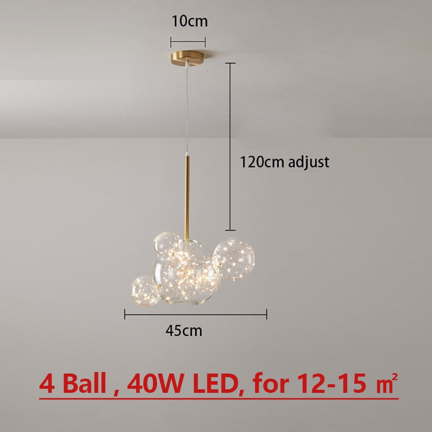 Runa Elegant Glass Pendant Lights