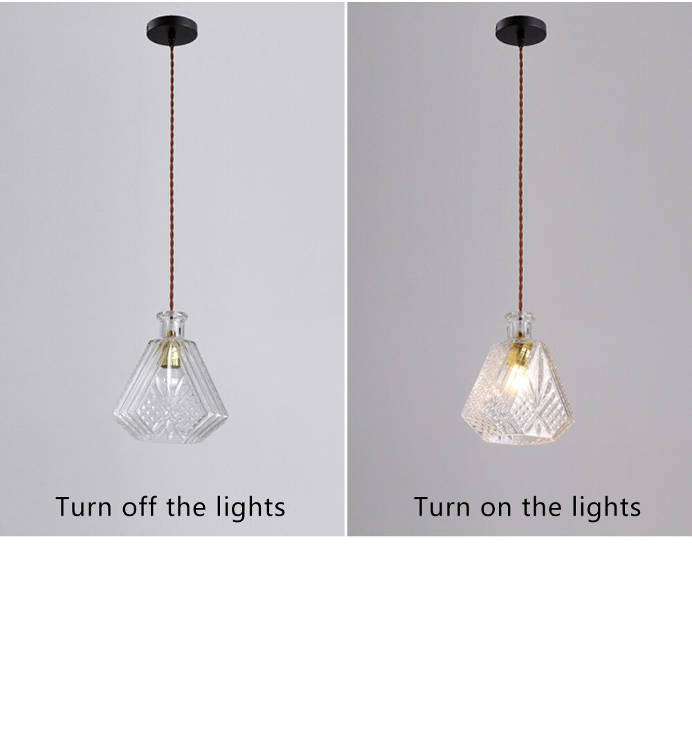 HEN Aegea Retro Glass Lampshade Pendant Lights