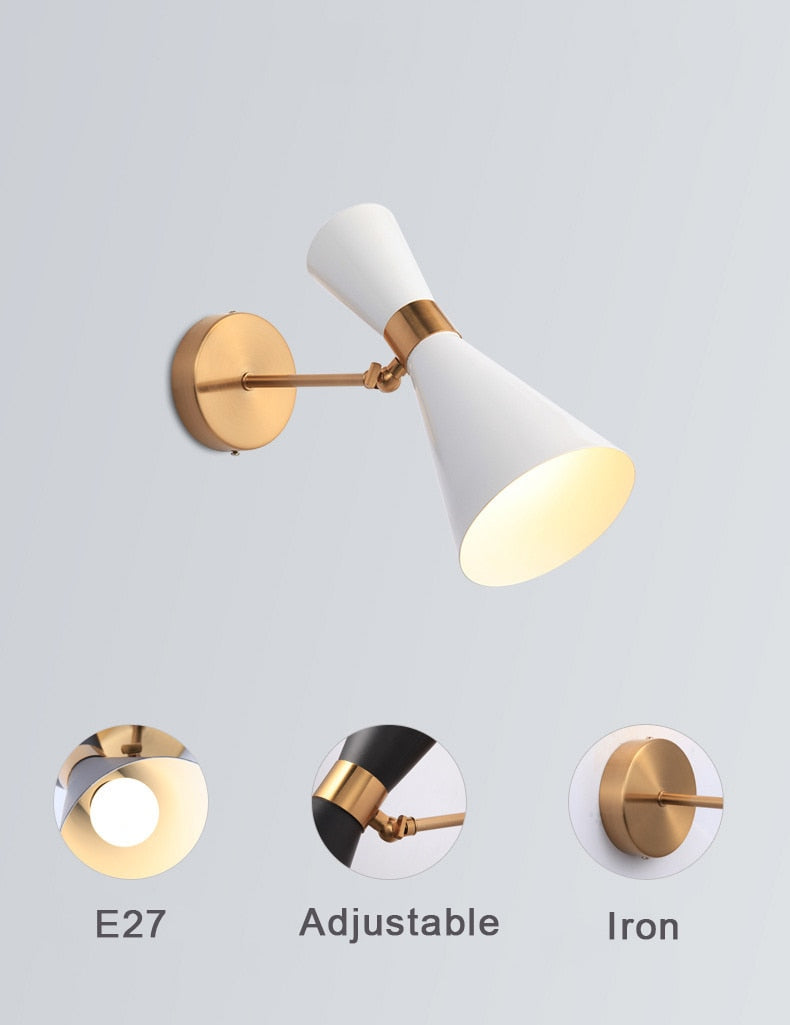 IIS Nara Nordic Home Living Bedside Wall Light Minimalist