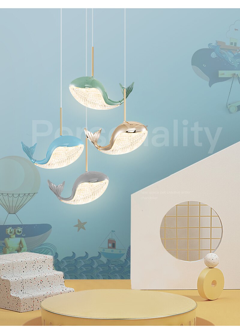 BAN Whale Modern LED Pendant Light