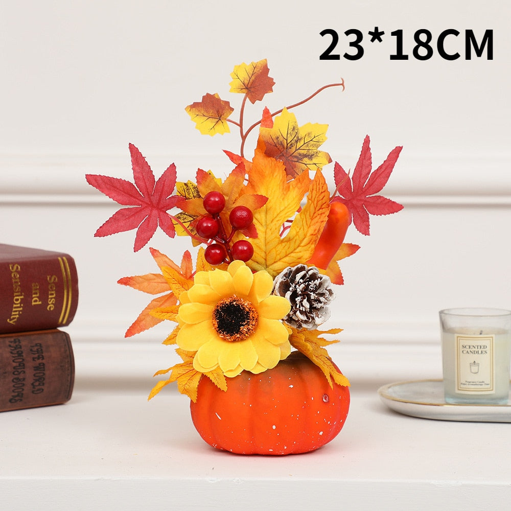 Hakon - Artificial Pumpkin Sunflower Ornament Fall Decor Sale Bedroom Decor Fall Home Decor Fall Decor 2023