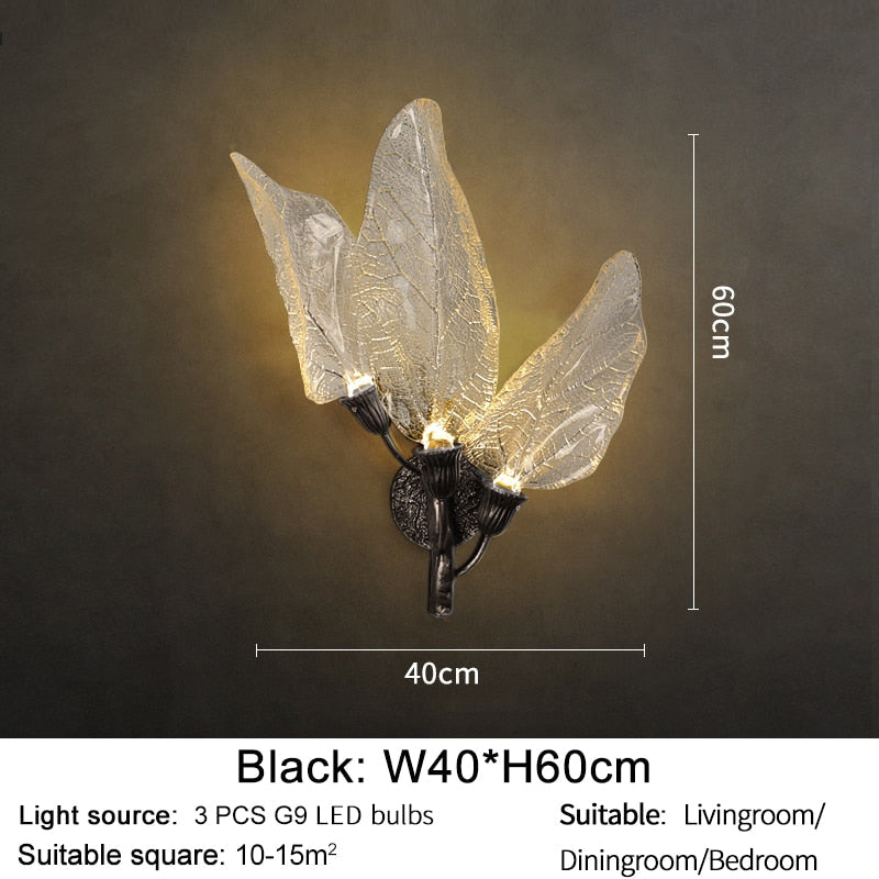 Ylk Kiya Leaf Acrylic Wall Lamp