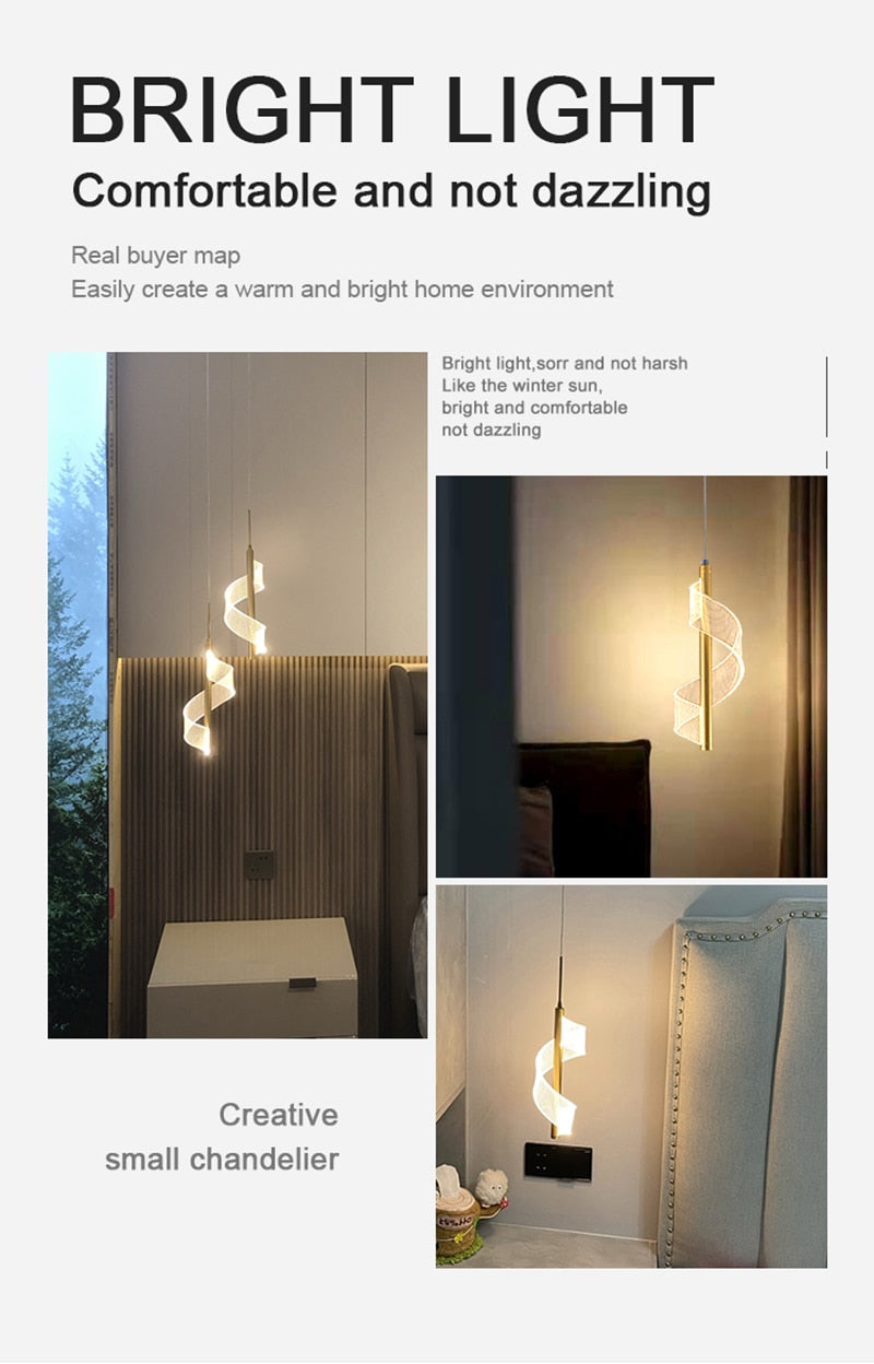 LYF Wall/Pendant The Spiral Lustre LED Light