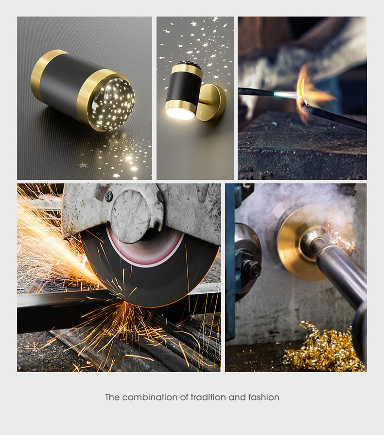 WIN Folding Rotation Stars Sky Wall Light