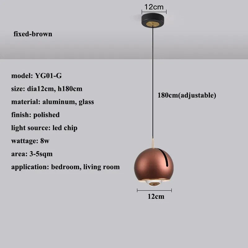 Tirila Modern Adjustable Angle Led Pendant Light