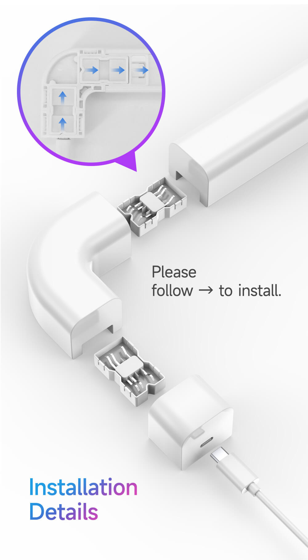 PQ Smart WiFi APP Control Glide Night Light