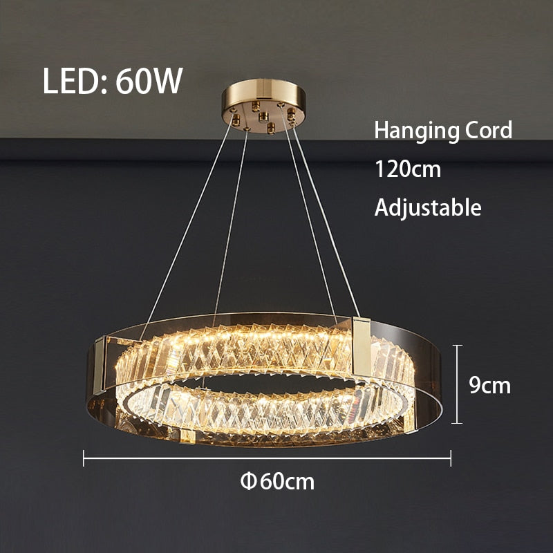 Mak Plafonnier Crystal Pendant Light