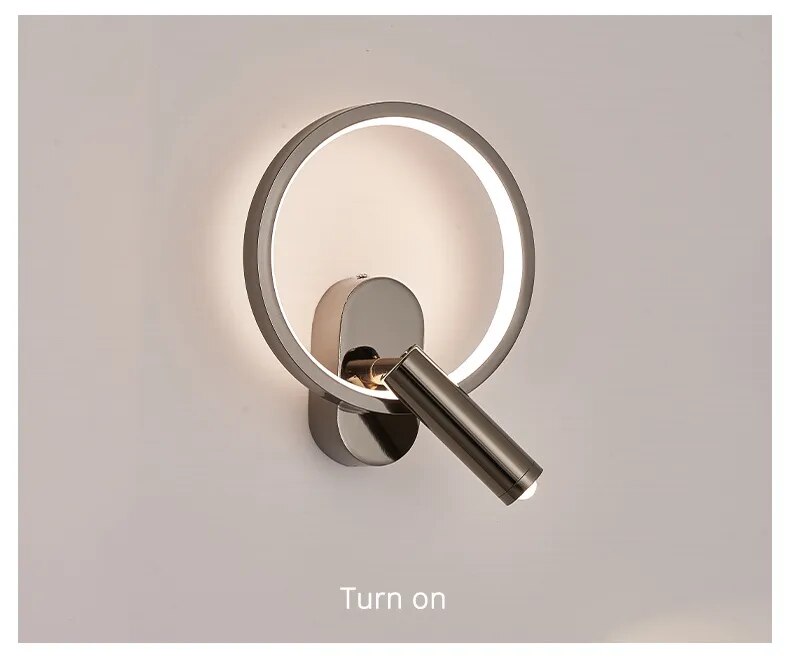 Touch Sensor Rotatable Spotlight Modern LED Wall Lights