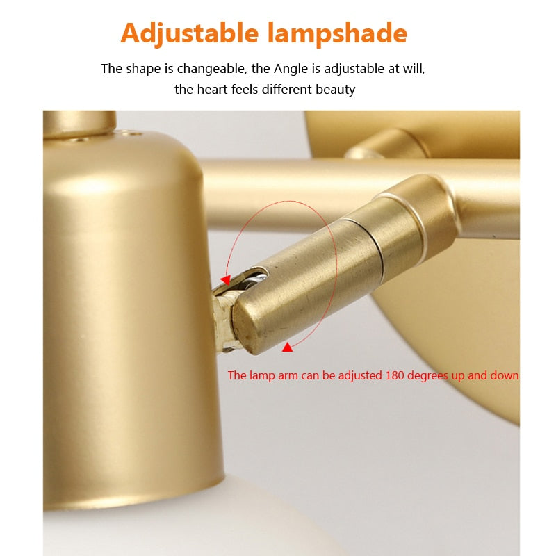 Wad Copper Industrial Wall Lamp