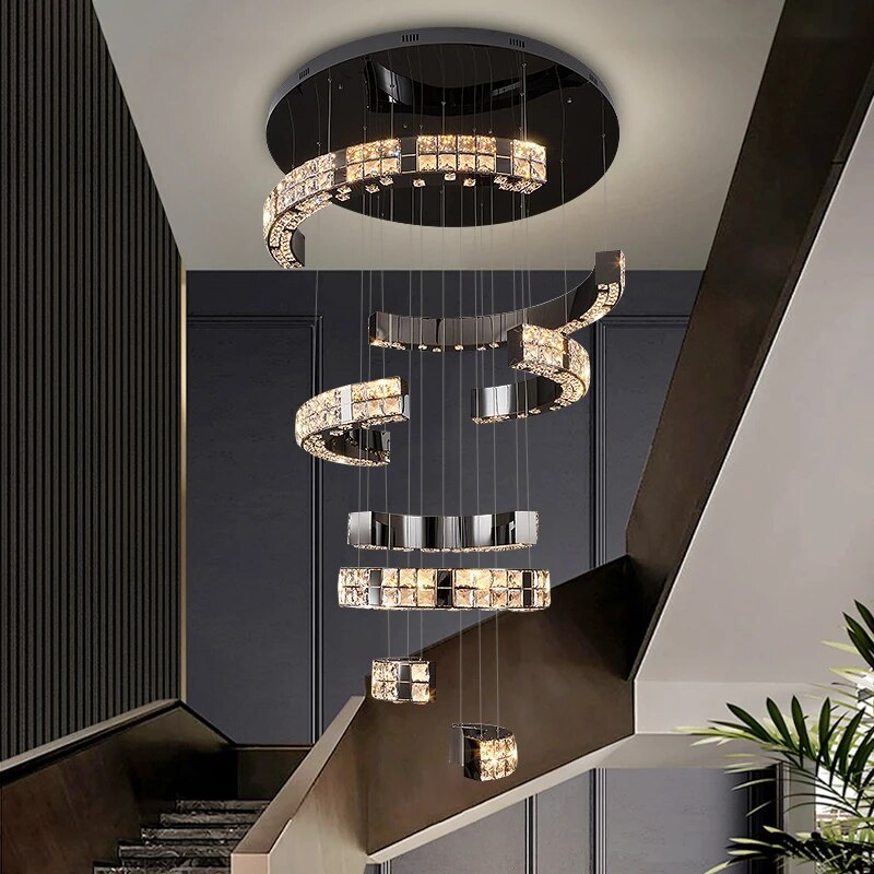 Ylk Memen Luxury Staircase Chandelier