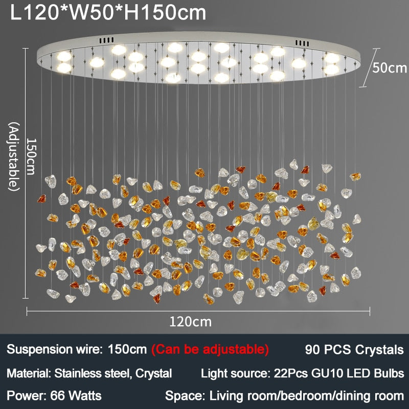 Ylk Tatiana Colorful Crystal Chandelier