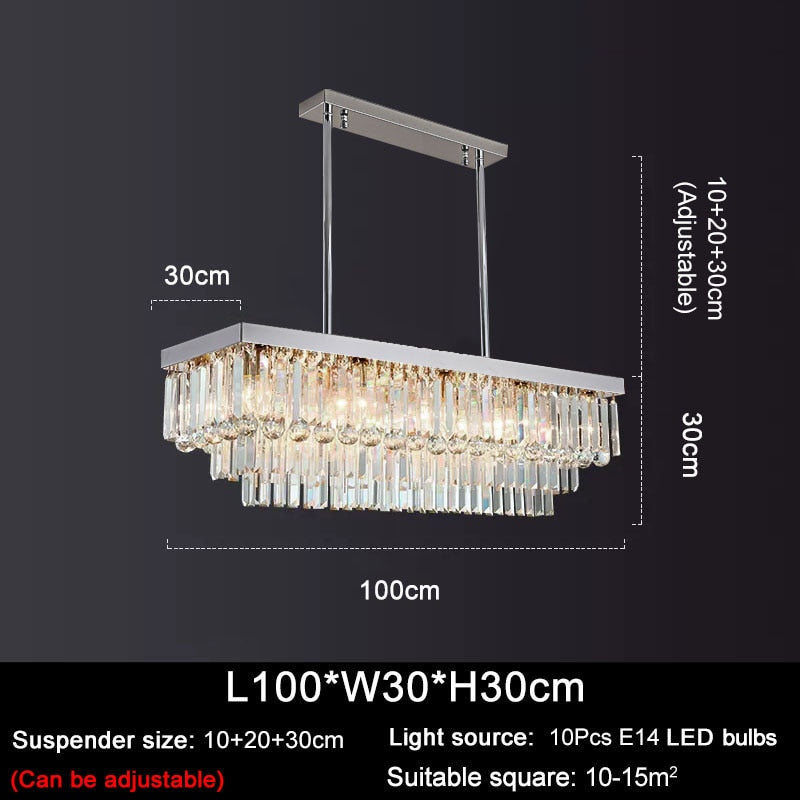 Ylk Willow Modern Crystal Chandelier