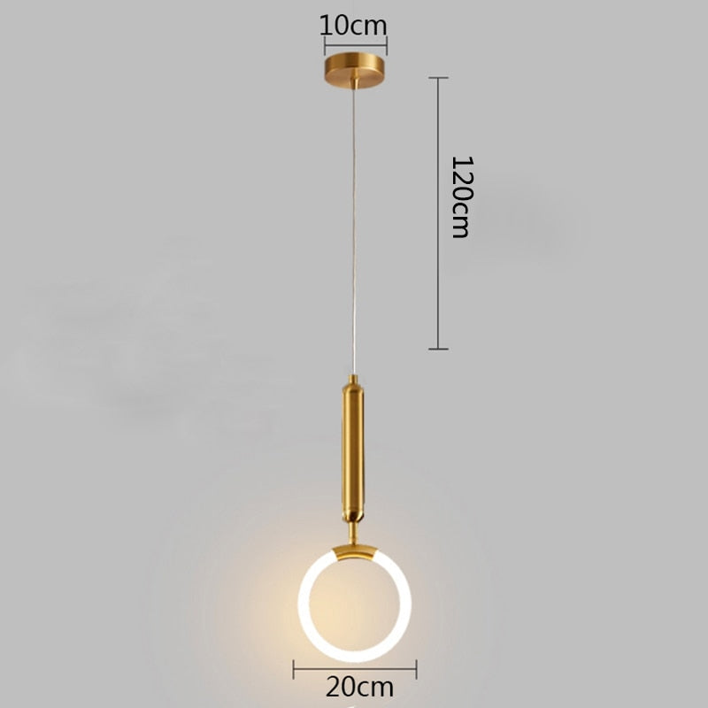 Oud Vitt Minimalist Gold Pendant Light
