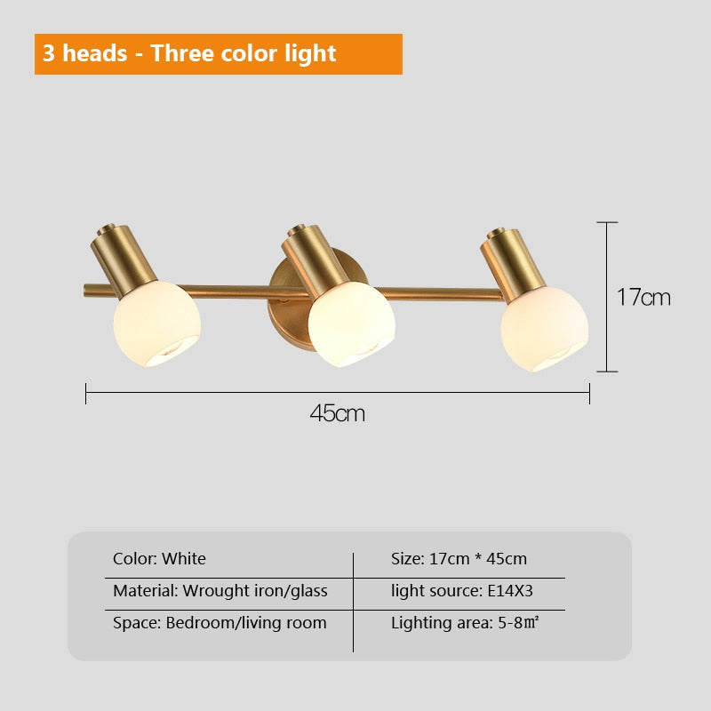 Wad Copper Industrial Wall Lamp