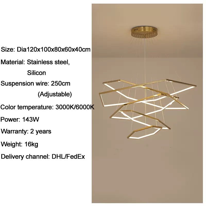 Ylk Hexagon Home Decor Light Fixture