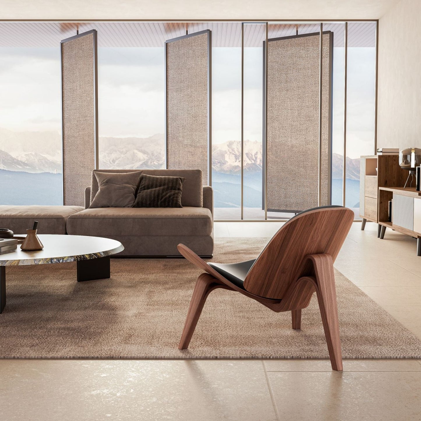 Dagmar - Modern Nordic Wooden Chair Accent Chairs Reading Chair